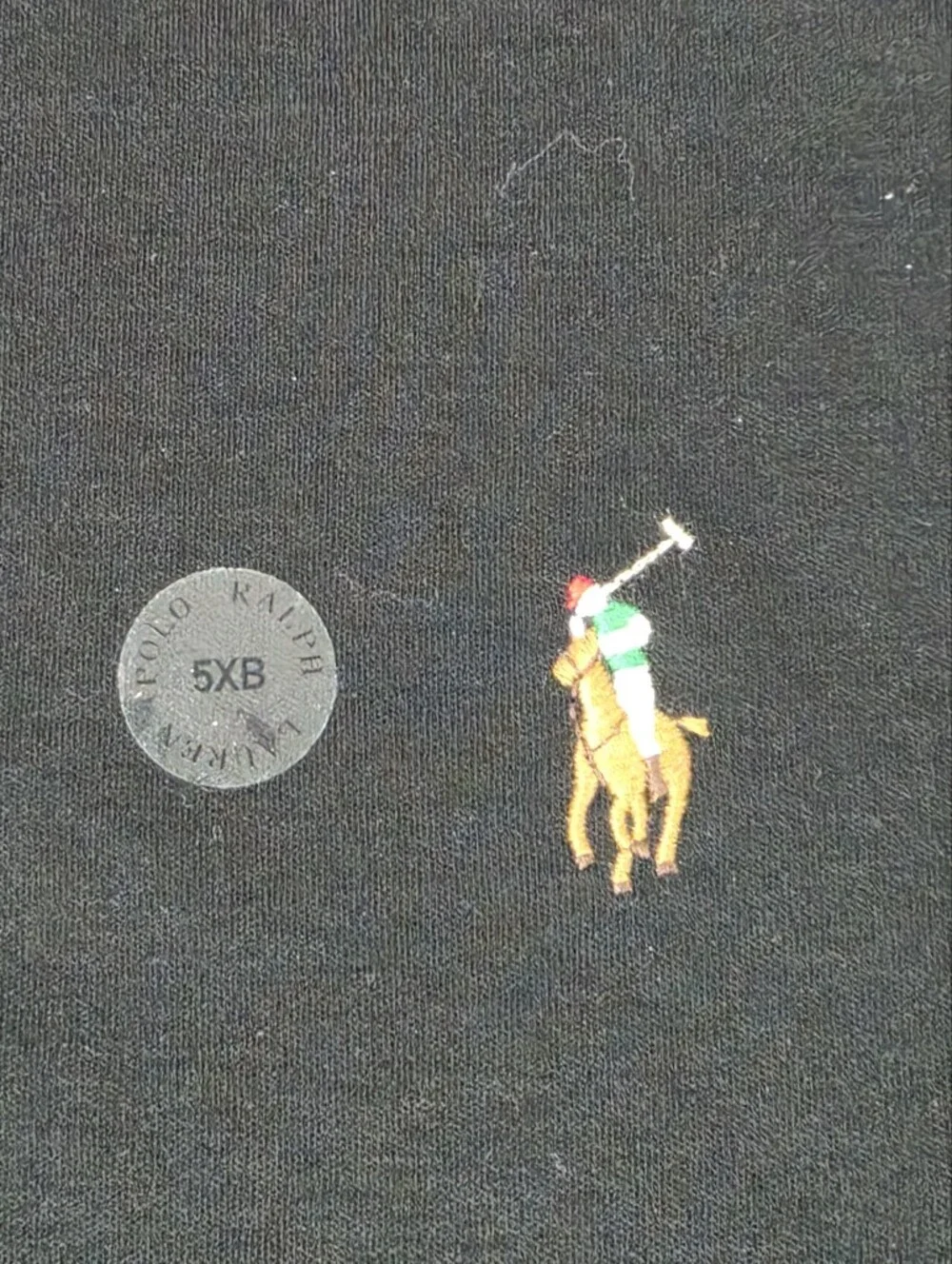 NWOT Polo Ralph Lauren Black Polo Shirt Preppy Classic Athleisure 5XB Big & Tall
